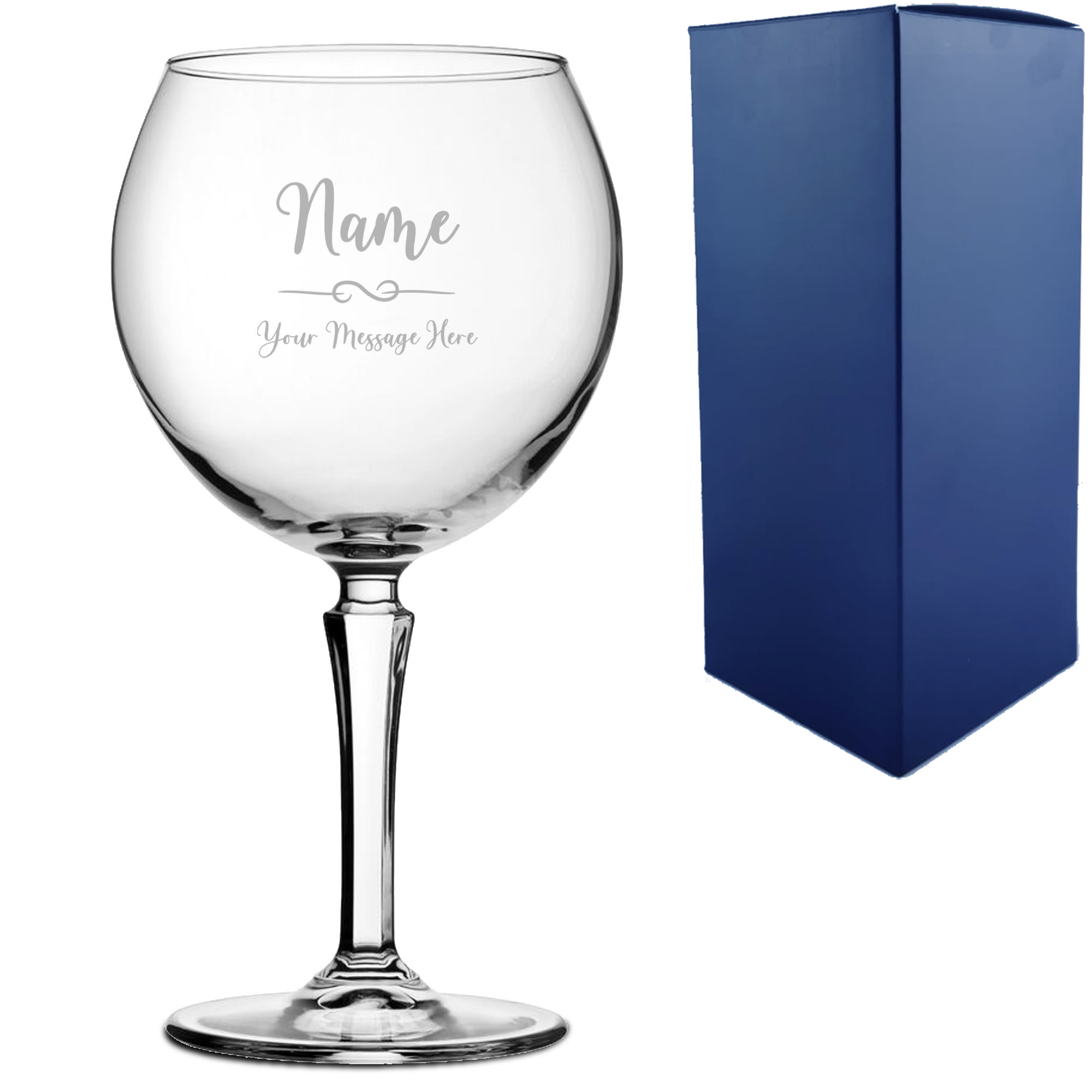 Personalized 22oz Balloon Crystal Wine Glass (each)