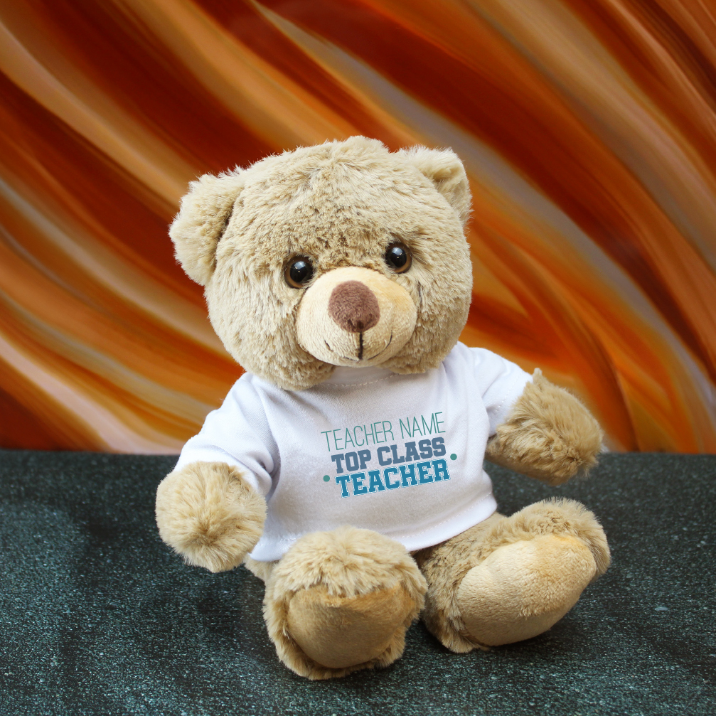 Personalised Teddy Bear with Top Class Teacher Design - Picture 11 of 15